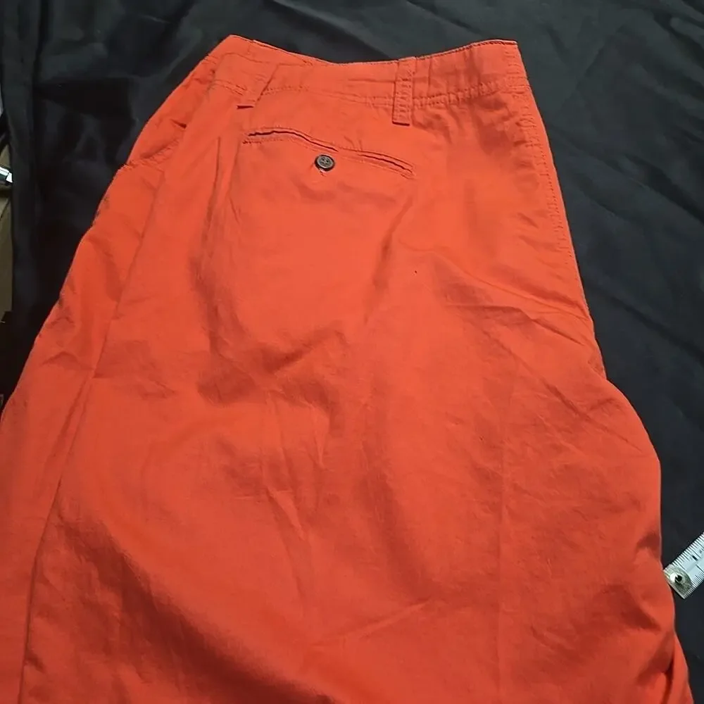 Haggar Men's Chino Shorts Sz 44W Apricot Cotton Twill Pockets NWT